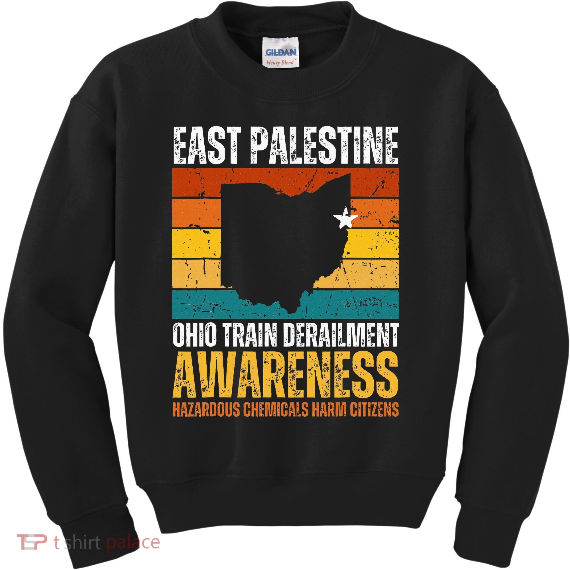 East Palestine Ohio Train Derailment Awareness Kids Sweatshirt