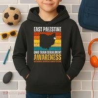 East Palestine Ohio Train Derailment Awareness Kids Hoodie thumb 2