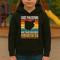 East Palestine Ohio Train Derailment Awareness Kids Hoodie thumb 3