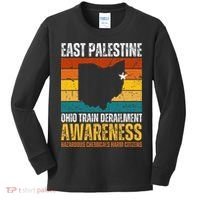 East Palestine Ohio Train Derailment Awareness Kids Long Sleeve Shirt thumb 0