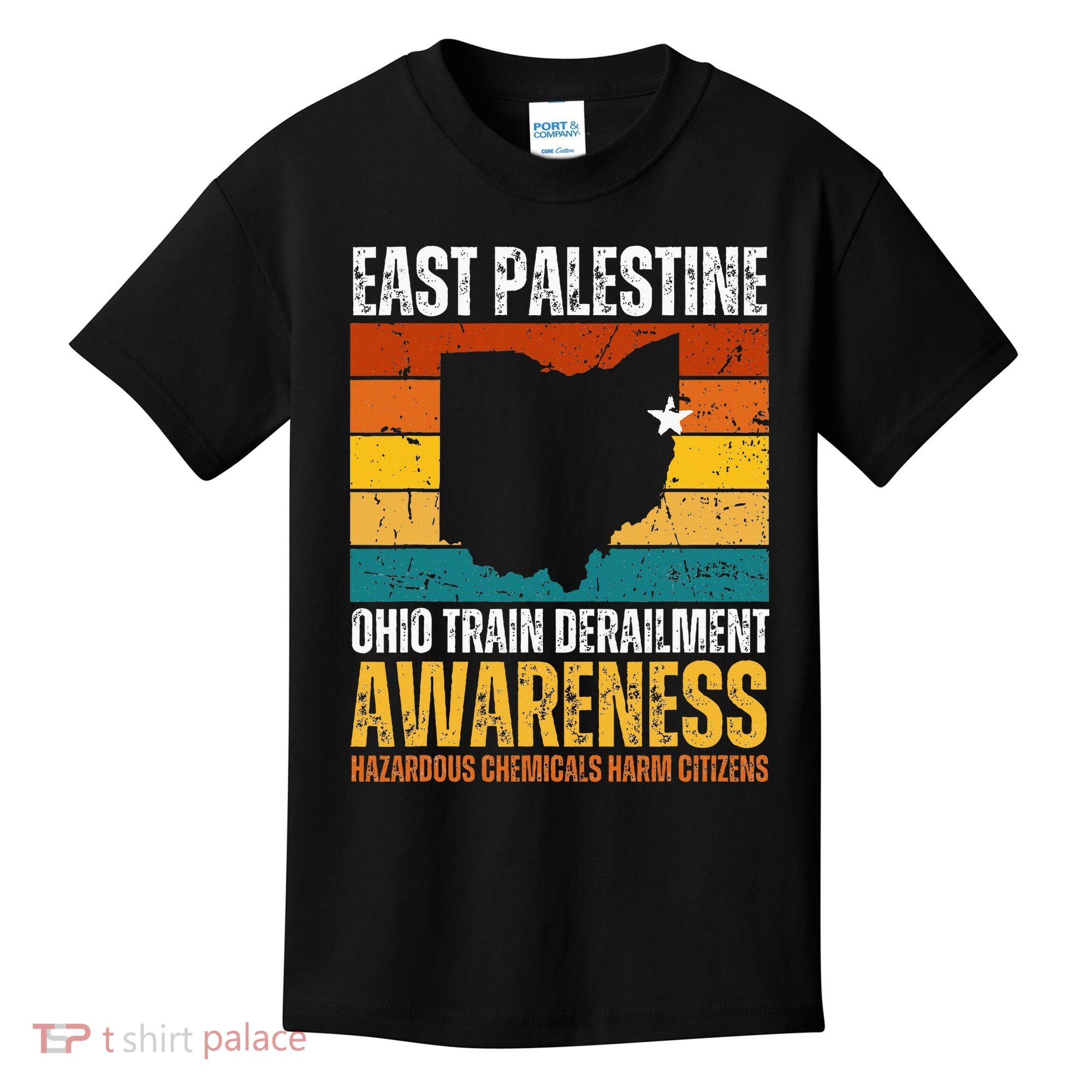 East Palestine Ohio Train Derailment Awareness Kids T-Shirt