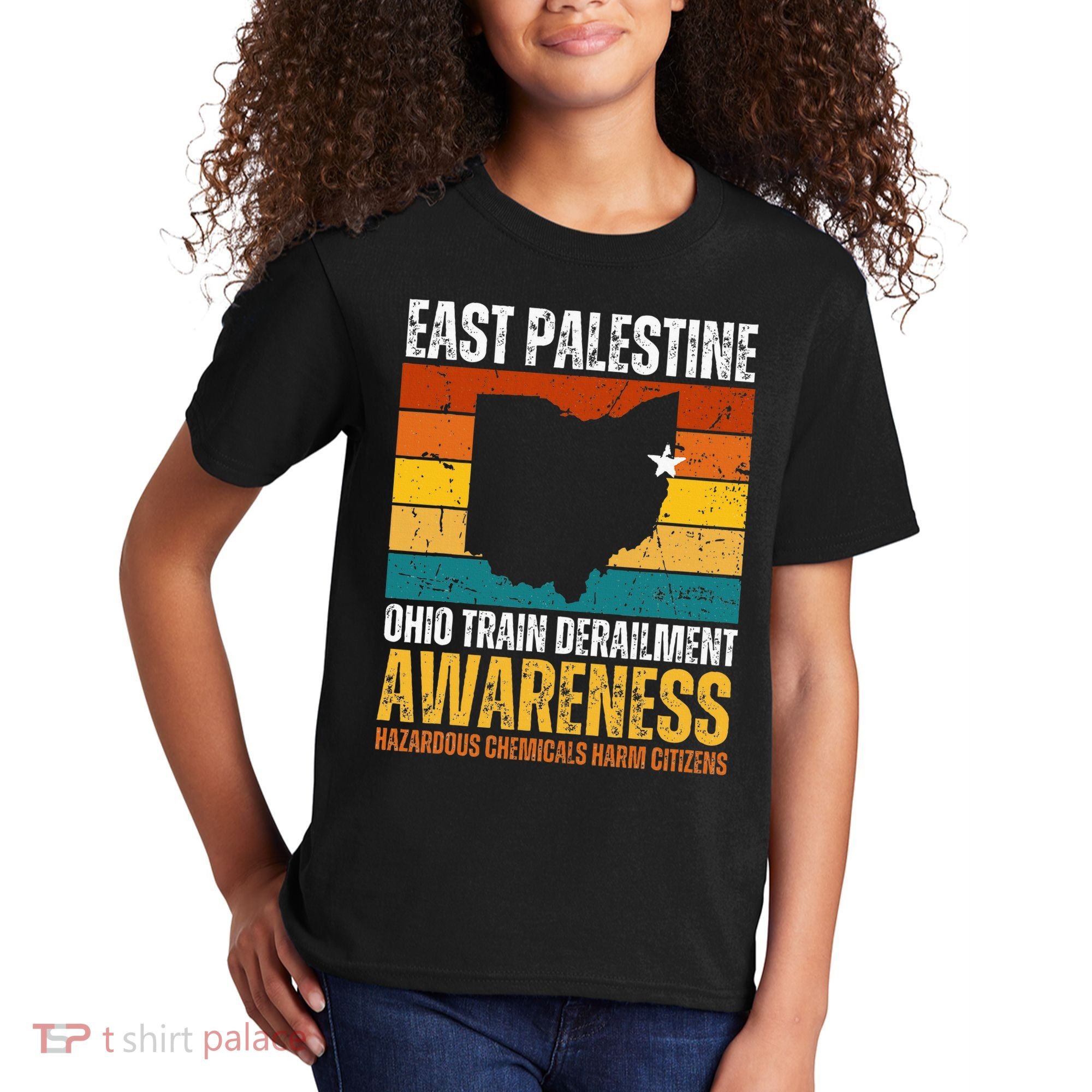 East Palestine Ohio Train Derailment Awareness Kids T-Shirt