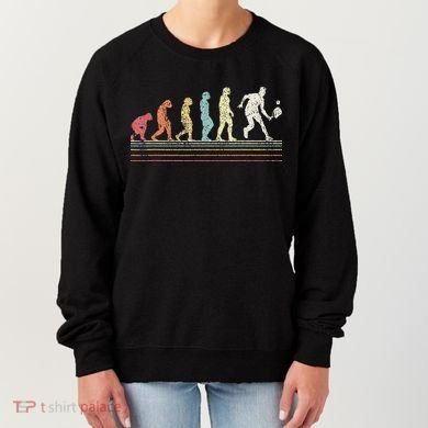 Evolution Pickleball Paddle Pickleball Player Dink Vintage Women's Sweatshirt