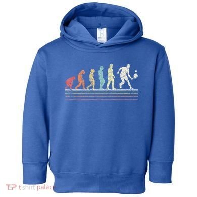 Evolution Pickleball Paddle Pickleball Player Dink Vintage Toddler Hoodie