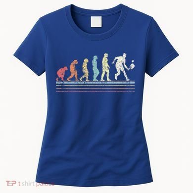 Evolution Pickleball Paddle Pickleball Player Dink Vintage Women's T-Shirt