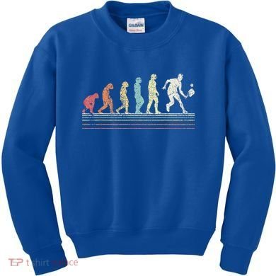 Evolution Pickleball Paddle Pickleball Player Dink Vintage Kids Sweatshirt