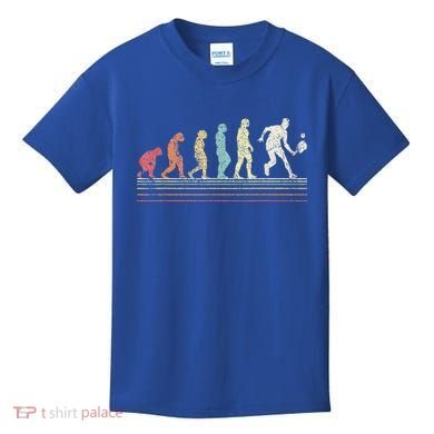 Evolution Pickleball Paddle Pickleball Player Dink Vintage Kids T-Shirt