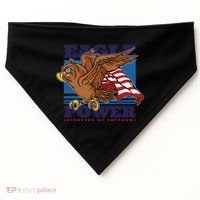 Eagle Power Pioneers Of Freedom American Flag USA-Made Doggie Bandana thumb 0