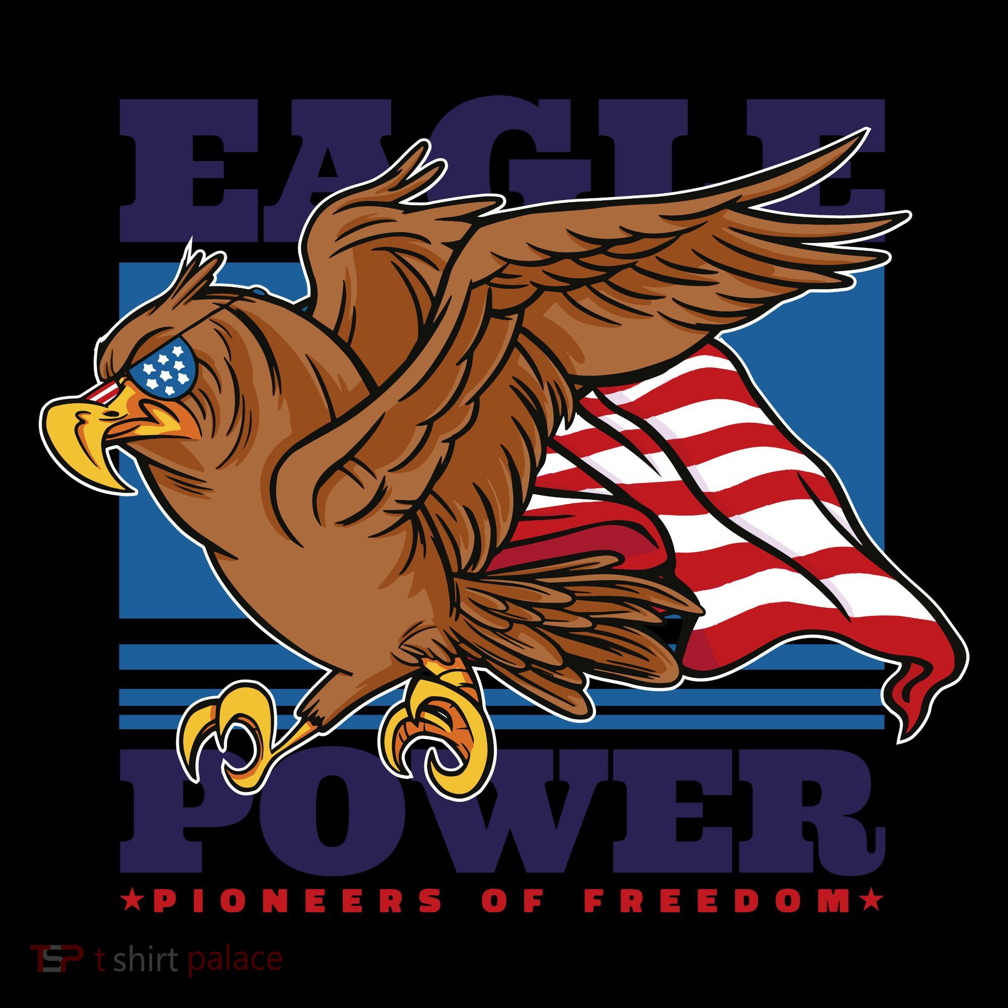 Eagle Power Pioneers Of Freedom American Flag Coffee Mug