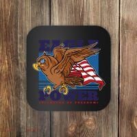 Eagle Power Pioneers Of Freedom American Flag Coaster thumb 0
