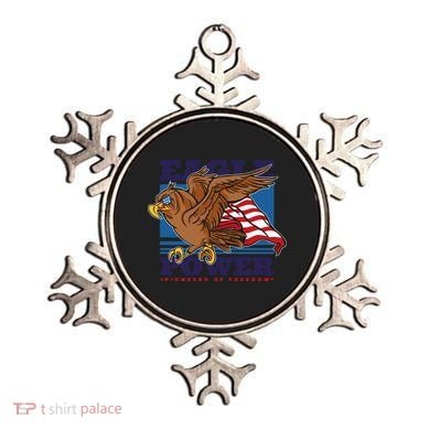 Eagle Power Pioneers Of Freedom American Flag Ornament
