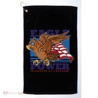 Eagle Power Pioneers Of Freedom American Flag Golf Towel thumb 0