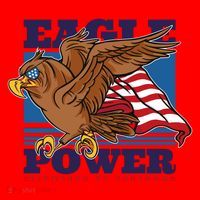 Eagle Power Pioneers Of Freedom American Flag Santa Hat thumb 1