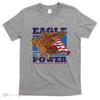 Eagle Power Pioneers Of Freedom American Flag T-Shirt thumb 0