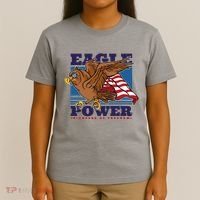 Eagle Power Pioneers Of Freedom American Flag T-Shirt thumb 4