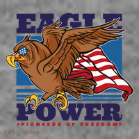 Eagle Power Pioneers Of Freedom American Flag Women's Hoodie thumb 2