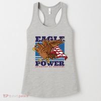 Eagle Power Pioneers Of Freedom American Flag Women's Tank Top thumb 0