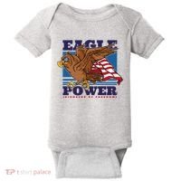 Eagle Power Pioneers Of Freedom American Flag Baby Bodysuit thumb 0