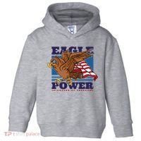Eagle Power Pioneers Of Freedom American Flag Toddler Hoodie thumb 0
