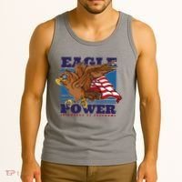 Eagle Power Pioneers Of Freedom American Flag Tank Top thumb 3