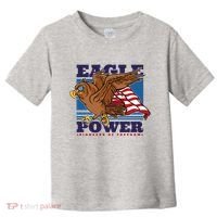 Eagle Power Pioneers Of Freedom American Flag Toddler T-Shirt thumb 0