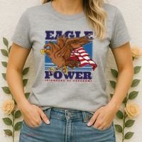Eagle Power Pioneers Of Freedom American Flag Women's T-Shirt thumb 2