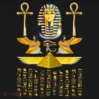 Egyptian Pyramids Pharaoh Tut King Tutankhamun Pajama Set thumb 2