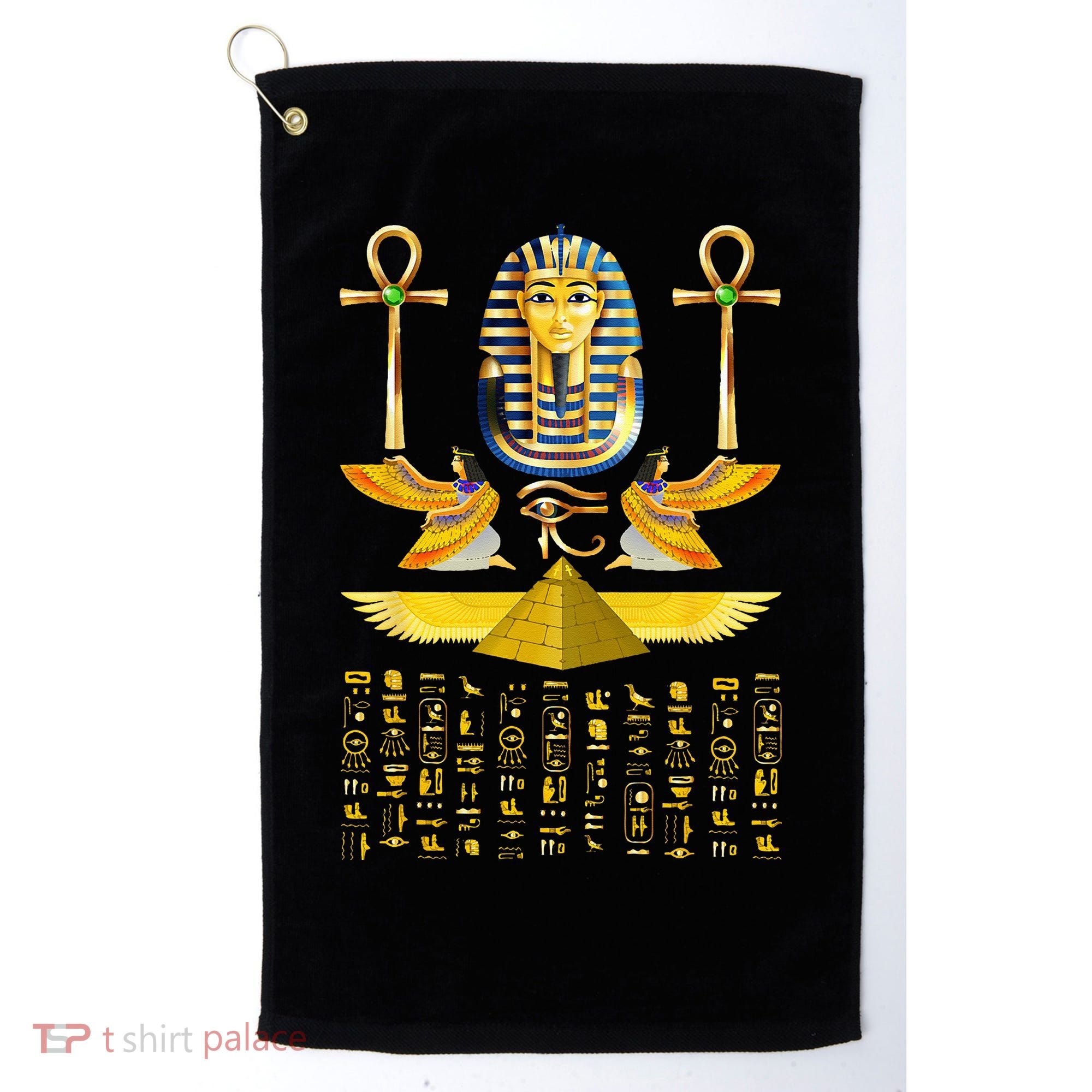 Egyptian Pyramids Pharaoh Tut King Tutankhamun Golf Towel