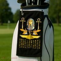 Egyptian Pyramids Pharaoh Tut King Tutankhamun Golf Towel thumb 2
