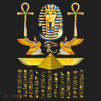 Egyptian Pyramids Pharaoh Tut King Tutankhamun Golf Towel thumb 3