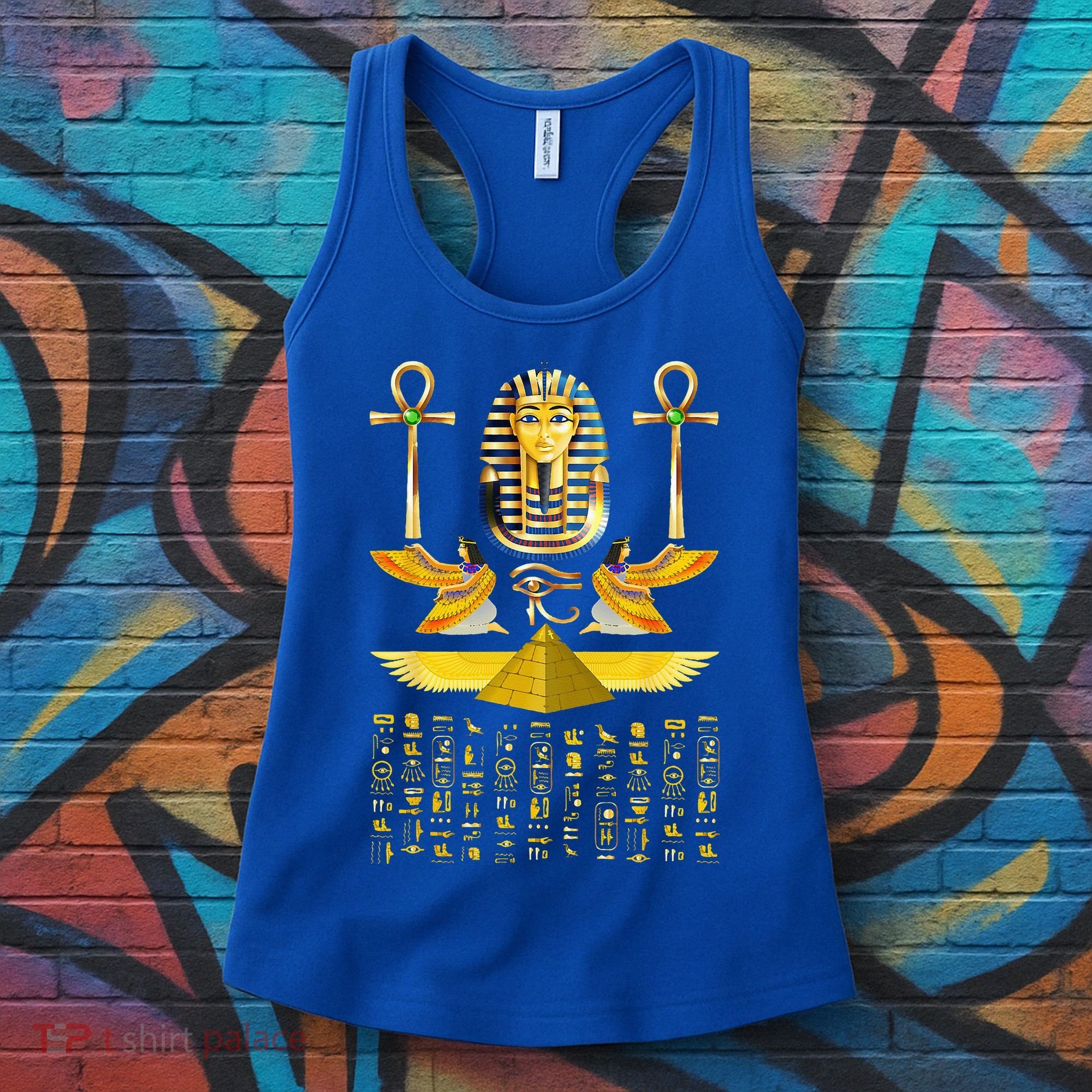 Egyptian Pyramids Pharaoh Tut King Tutankhamun Women's Tank Top