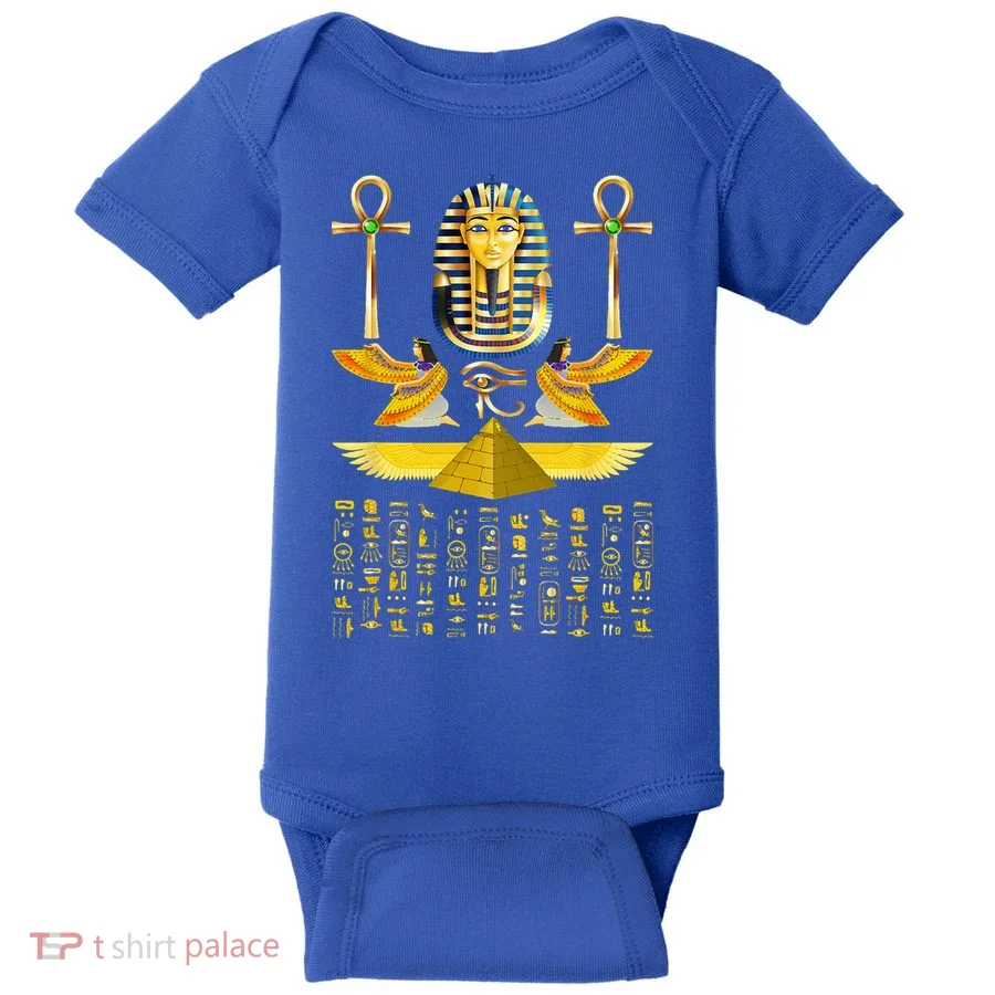 Egyptian Pyramids Pharaoh Tut King Tutankhamun Baby Bodysuit
