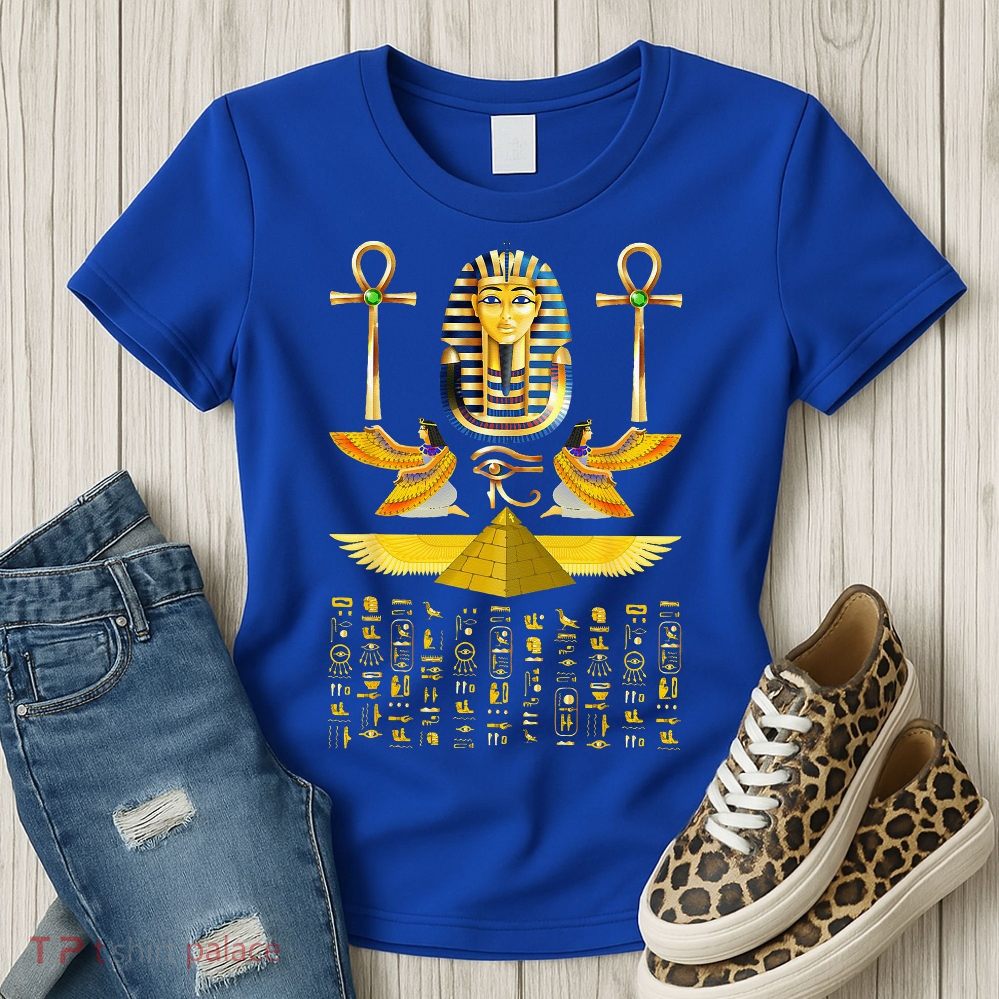 Egyptian Pyramids Pharaoh Tut King Tutankhamun Women's T-Shirt