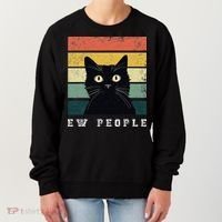 Ew People Retro Funny Cat Gifts Women Women's Sweatshirt thumb 0