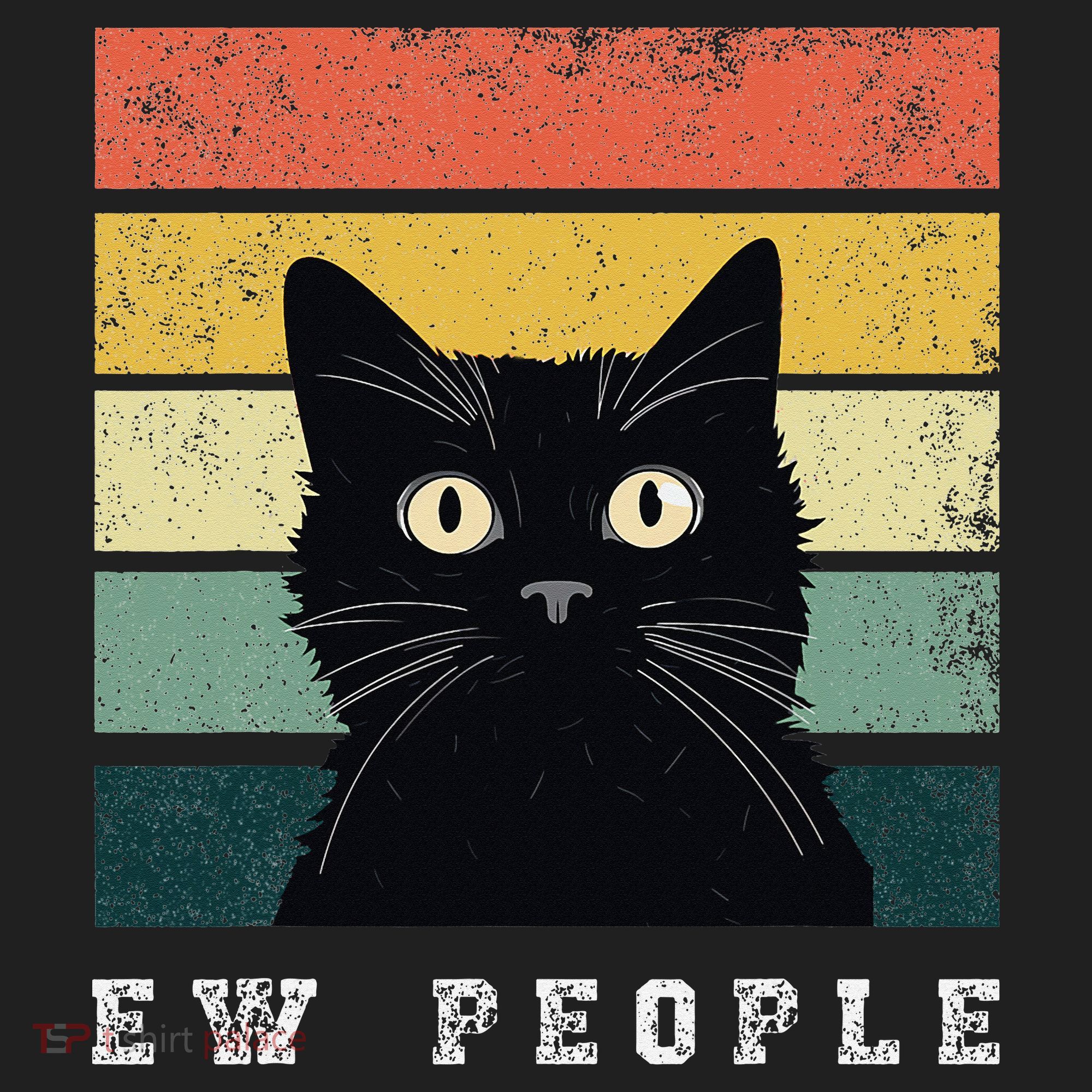 Ew People Retro Funny Cat Gifts Women Women's Sweatshirt