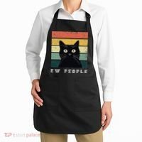 Ew People Retro Funny Cat Gifts Women Apron thumb 2