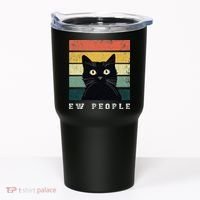 Ew People Retro Funny Cat Gifts Women Tumbler thumb 0