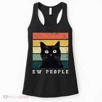 Ew People Retro Funny Cat Gifts Women Women's Tank Top thumb 0