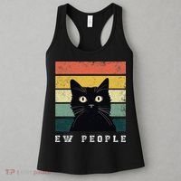 Ew People Retro Funny Cat Gifts Women Women's Tank Top thumb 3