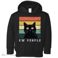 Ew People Retro Funny Cat Gifts Women Toddler Hoodie thumb 0