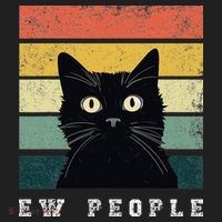 Ew People Retro Funny Cat Gifts Women Golf Towel thumb 3