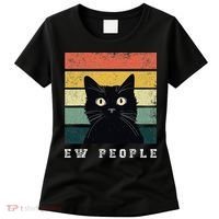Ew People Retro Funny Cat Gifts Women Women's T-Shirt thumb 0