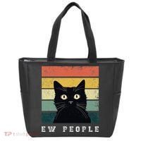 Ew People Retro Funny Cat Gifts Women Tote Bag thumb 0