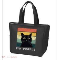 Ew People Retro Funny Cat Gifts Women Tote Bag thumb 3
