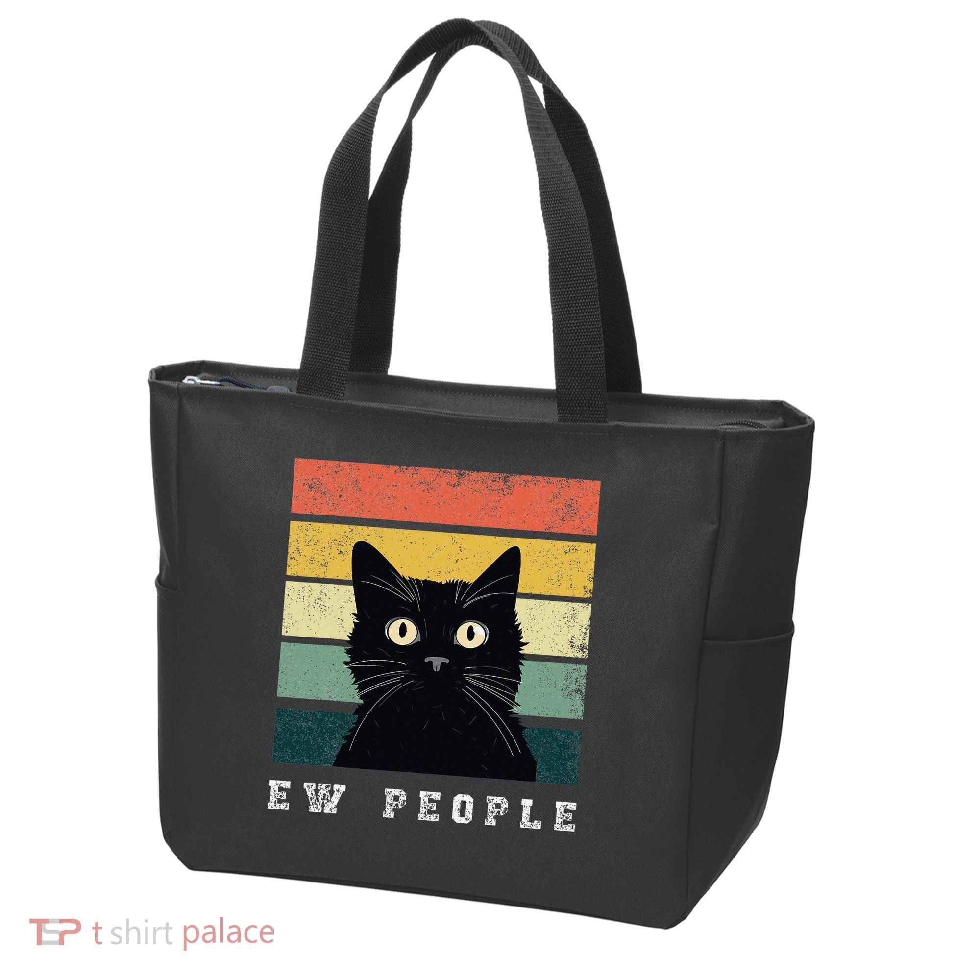 Ew People Retro Funny Cat Gifts Women Tote Bag