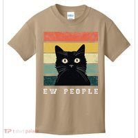 Ew People Retro Funny Cat Gifts Women Kids T-Shirt thumb 0