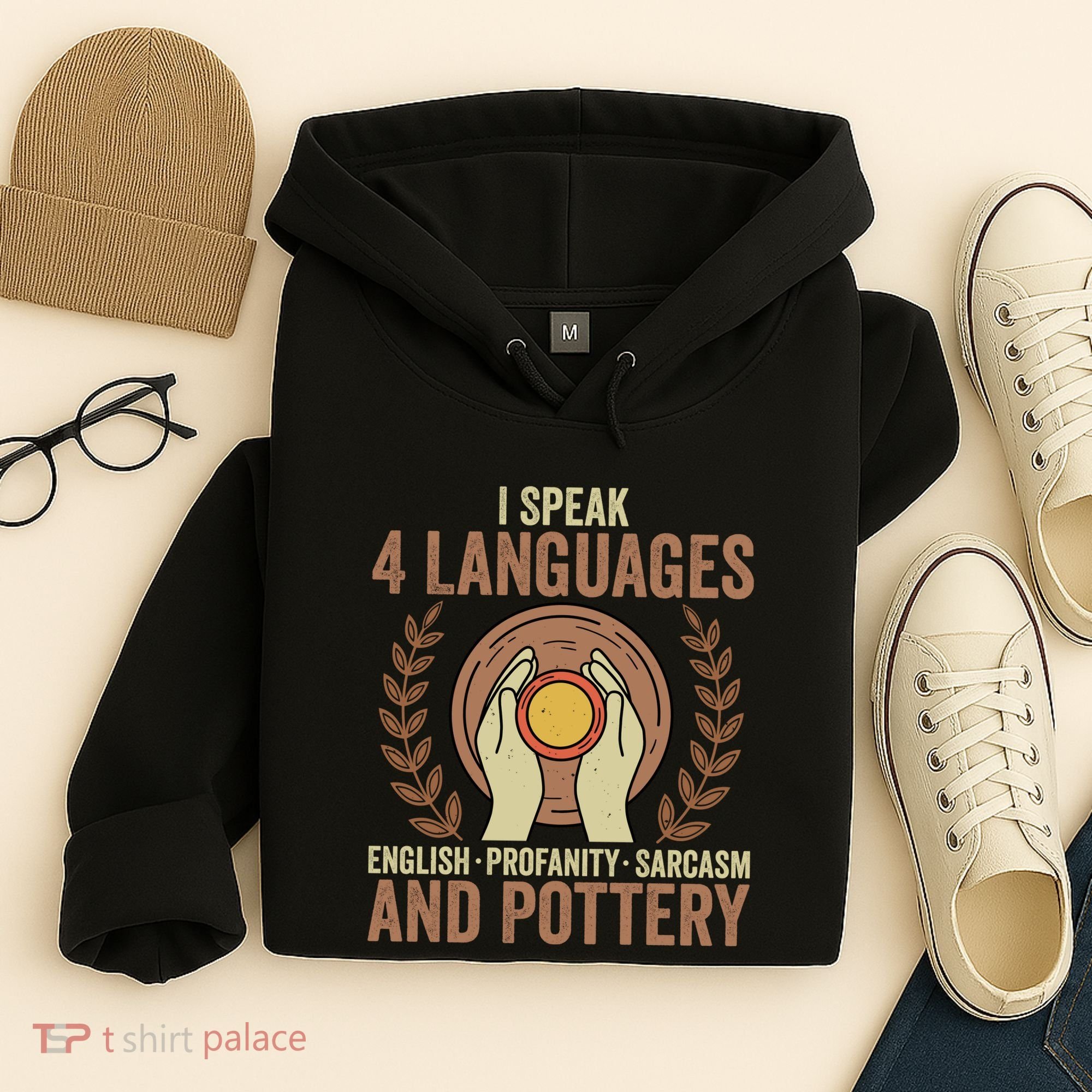 English Profanity Sarcasm And Pottery Hoodie