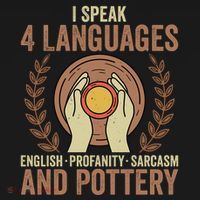 English Profanity Sarcasm And Pottery Pajama Set thumb 2