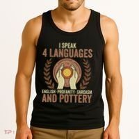 English Profanity Sarcasm And Pottery Tank Top thumb 3