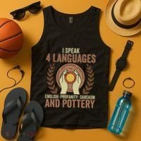 English Profanity Sarcasm And Pottery Tank Top thumb 4